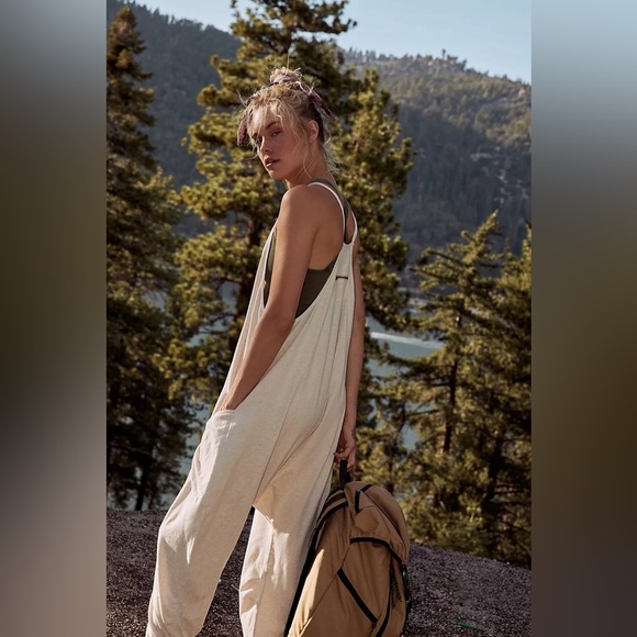 Free people Movement Hot Shot Onesie Jumpsuit Butter Yellow size XL NWOT - Picture 4 of 10